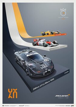 Kunstdruck McLaren Racing - The Triple Crown - 60th Anniversary