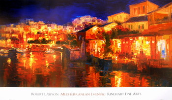 Konsttryck Mediterranean Evening