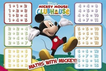 Poster MICKEY MOUSE - maths