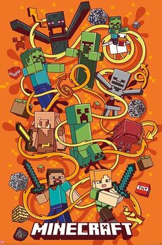 Плакат Minecraft - Swirls