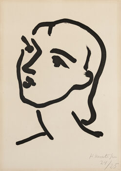 Póster Nadia au cheveux lisse, 1948