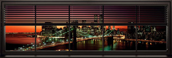 Póster Nueva York - windows blinds