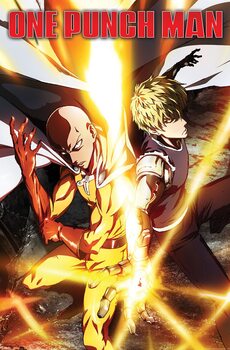 Póster One Punch Man - Saitama and Genos Power UP