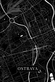 Poster Ostrava black