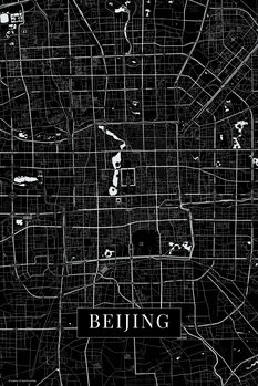 Cuadro en lienzo Peking black