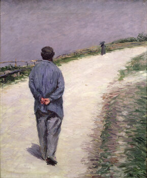 Poster Pere Magloire on the Road to Saint-Clair, Etretat, 1884