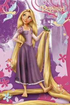Póster PRINCESAS DISNEY - rapunzel