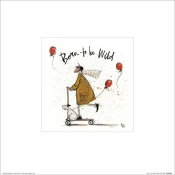 Konsttryck Sam Toft - Born to be Wild