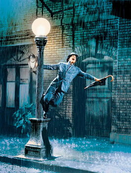 Schilderij op canvas Singin' in the Rain directed by Gene Kelly and Stanley Donen, 1952
