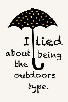 Schilderij op canvas Sorry I lied