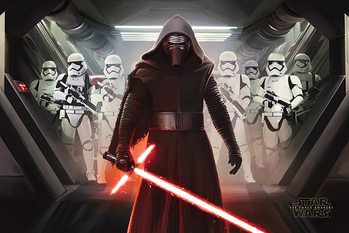 Poster Star Wars: Episode VII – Das Erwachen der Macht - Kylo Ren & Stormtroopers