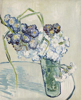 Poster Still Life, Vase of Carnations, June 1890