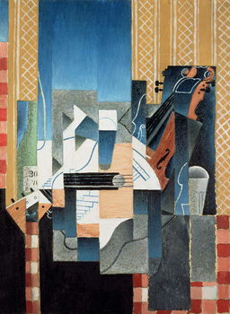 Póster Still Life with Violin and Guitar, 1913