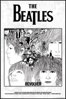 Плакат The Beatles - Revolver Album Cover