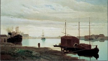The Giudecca Canal - Il canale della Giudecca, 1869 Kunstdruck