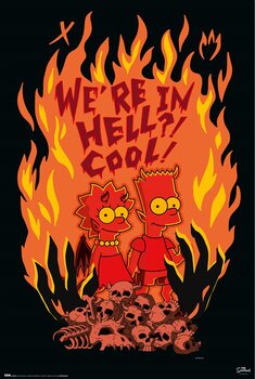Poster The Simpsons - We are in hell! Cool!