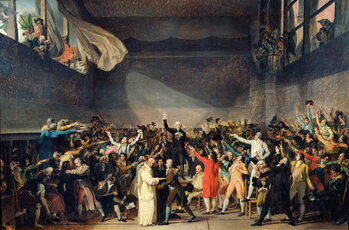 Schilderij op canvas The Tennis Court Oath, 20th June 1789, 1791