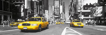 Poster Times square - yellow cab