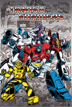 Poster  Transformers G1 - Retro Comics