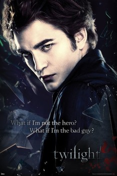 Poster TWILIGHT - Edward broken glass