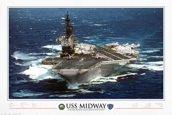 Póster USS Midway - 1945 to 1997