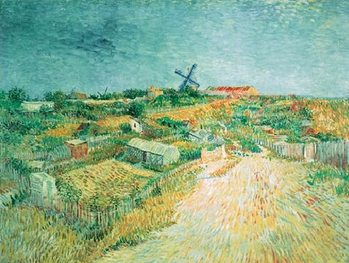 Vegetable Gardens in Montmartre: La Butte Montmartre, 1887 Kunstdruck