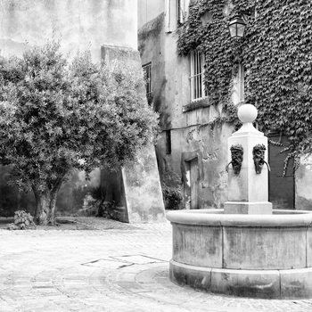 Εκτύπωση τέχνης κατόπιν ζήτησης  Provencal Place B&W
