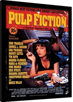 Keretezett poszter Pulp Fiction: Ponyvaregény - Uma On Bed