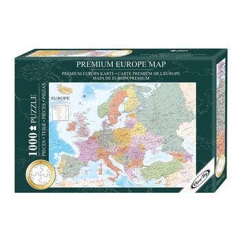 Pussel Puzzle 1000 pcs - Europe Map