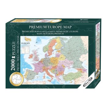 Puslespill Puzzle 2000 pcs - Europe Map