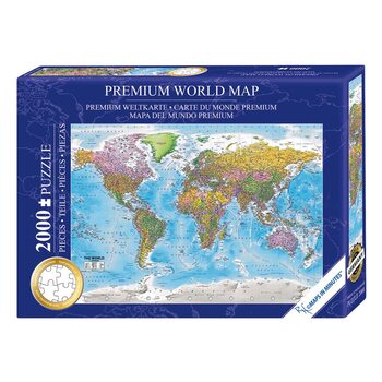 Pussel Puzzle 2000 pcs - World Map
