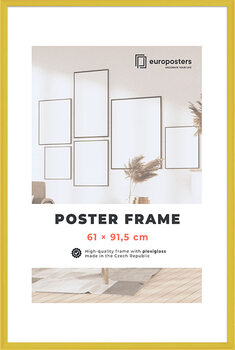 POSTERS Cadre pour poster 61×91,5 cm Jaune - Plastique