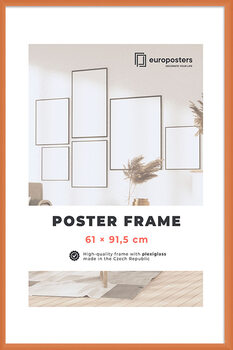 POSTERS Cadre pour poster 61×91,5 cm Orange - Plastique