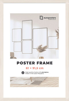 POSTERS Marco para póster 61×91,5 cm Blanco - Madera