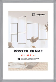 POSTERS Rahmen für Poster 61×91,5 cm Silber - Holz