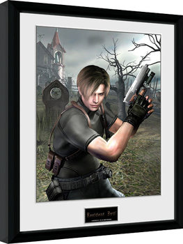 Ingelijste poster Resident Evil - Leon Graveyard
