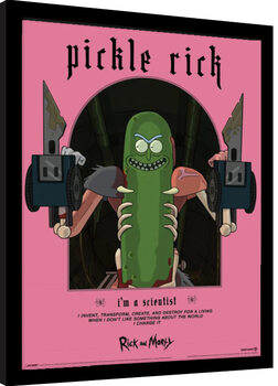 Poster encadré Rick and Morty - Classrickal Pickle Rick