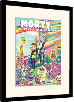 Poster enmarcado Rick and Morty - Cutscenes Overload