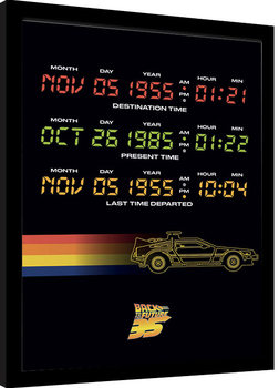 Poster incorniciato Ritorno al futuro - Time Circuits