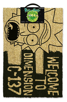 Rohožka Rick and Morty - Dimension C-137 Black