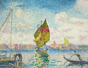 Obraz na plátně Sailboats on Giudecca or Venice, Marine; Barques a voiles sur la Giudecca or Venise, Marine, 1903-1905