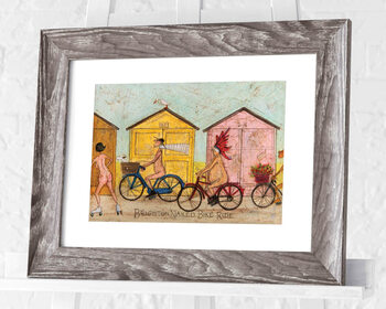 Gerahmte Poster Sam Toft - Brighton Naked Bike Ride
