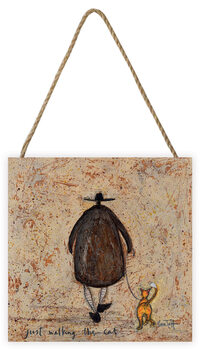 Bild auf Holz Sam Toft - Just Walking The Cat