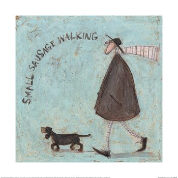 Umělecký tisk Sam Toft - Small Sausage Walking