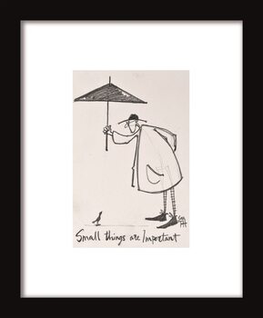 Innrammet plakat Sam Toft - Small Things Are Important