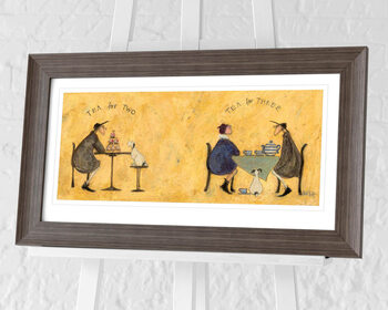 Innrammet plakat Sam Toft - Tea for Two Tea for Three