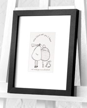 Innrammet plakat Sam Toft - When I First Met You