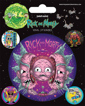 Samolepka Rick and Morty - Psychedelic Visions