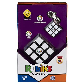 Schlüsselanhänger Rubik's Cube Classic Set 3x3 + Keychain