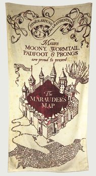 Serviette Harry Potter - Marauder's Map